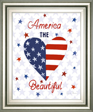 America The Beautiful Ii By Farida Zaman 22X26 Framed Print