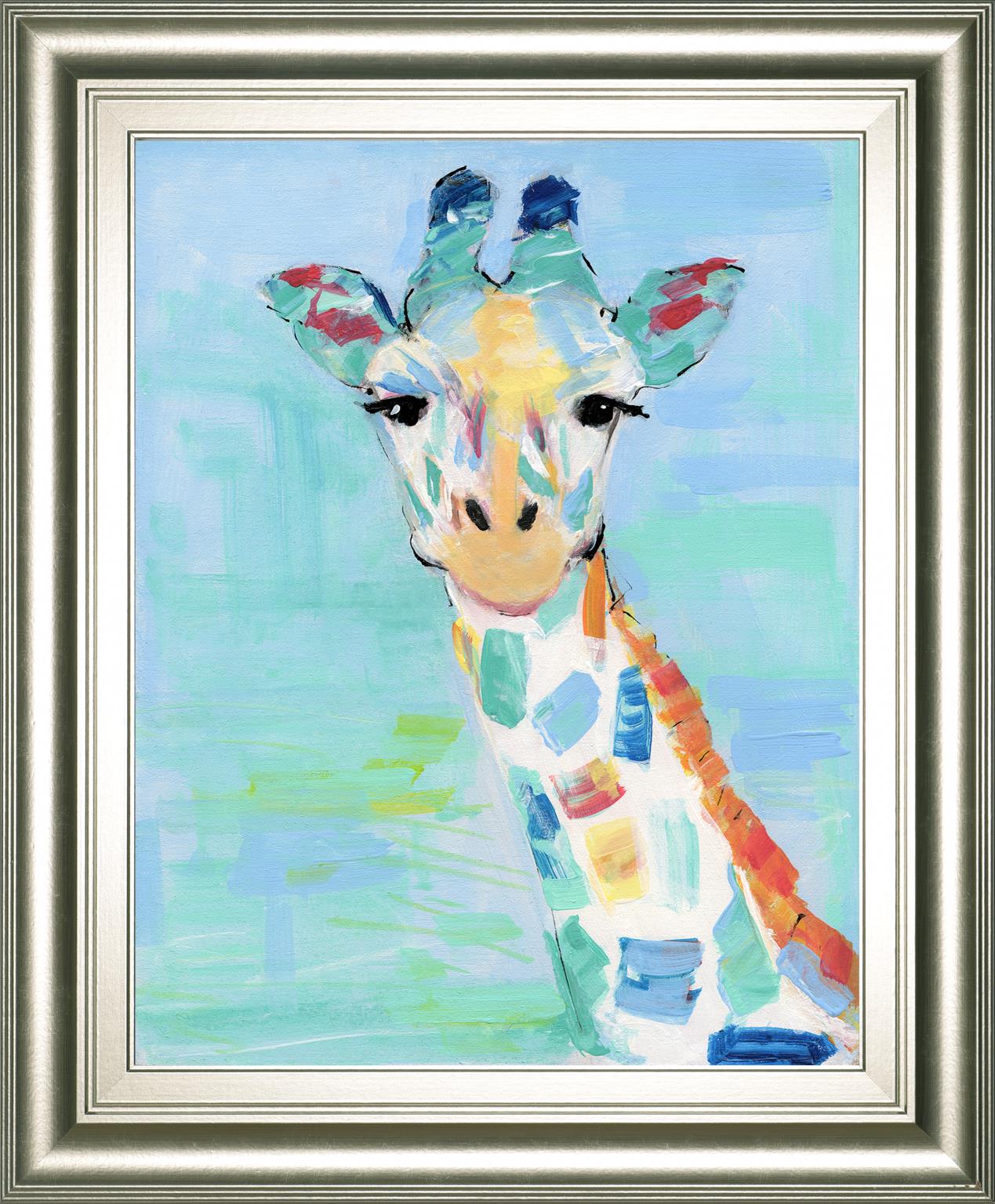 Cool Giraffe By Sally Swatland 22X26 Framed Print
