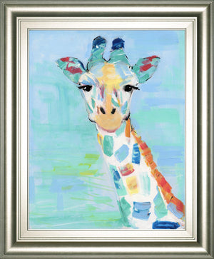 Cool Giraffe By Sally Swatland 22X26 Framed Print