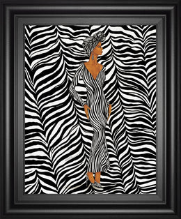 Zebra Inspired Fashion By Dexter Griffin 22X26 Framed Print