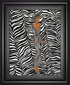 Zebra Inspired Fashion By Dexter Griffin 22X26 Framed Print