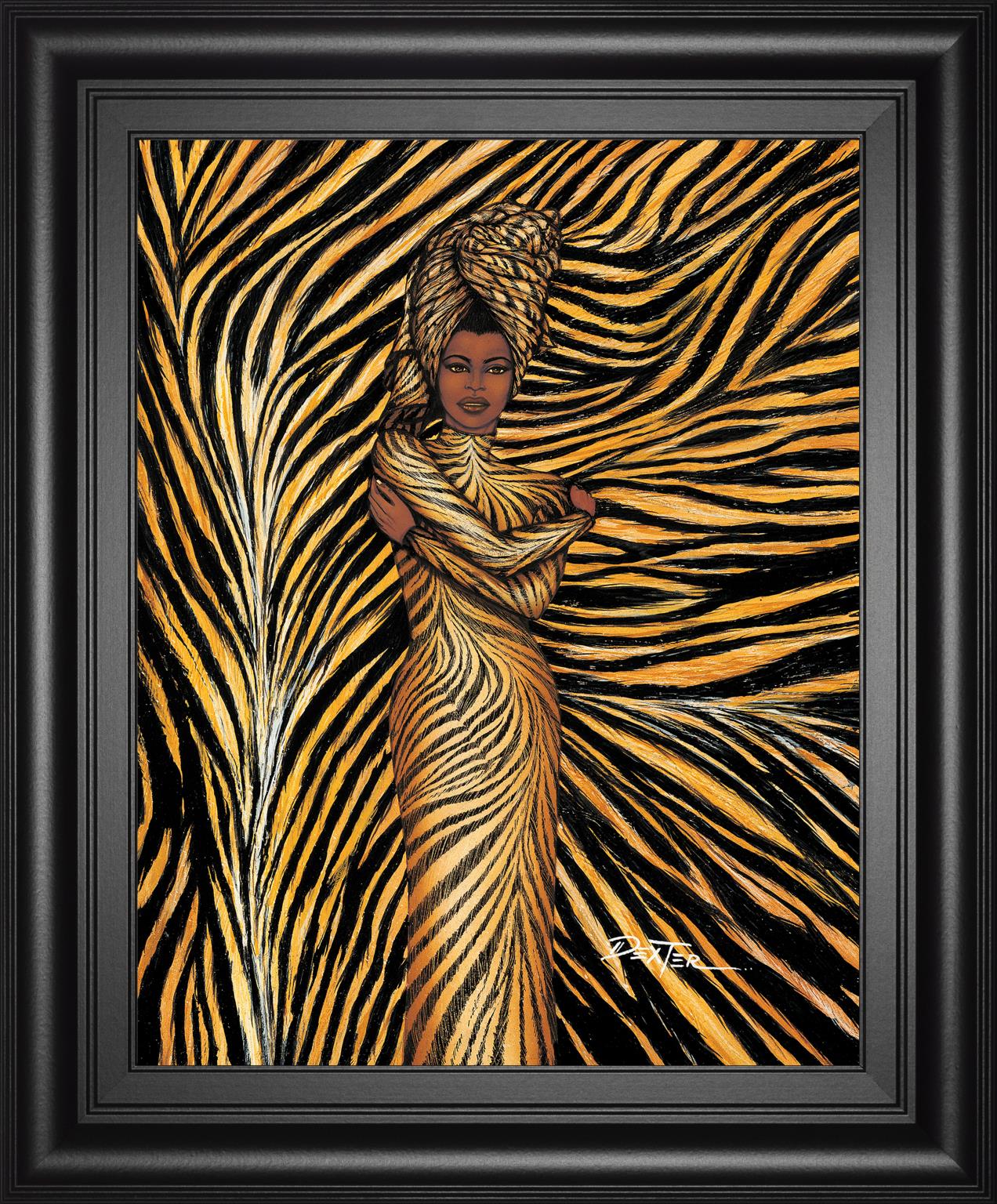 Tiger Inspired Fashion By Dexter Griffin 22X26 Framed Print