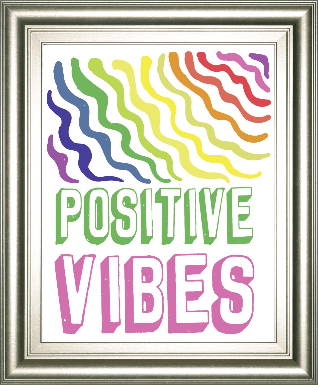 Postivie Vibes By Elizabeth Medley 22X26 Framed Print