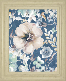 Indigo Beautiful Ii By Patriciapinto 22X26 Framed Print