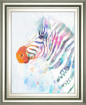Fluorescent Zebra I By Victoria Borges 22X26 Framed Print