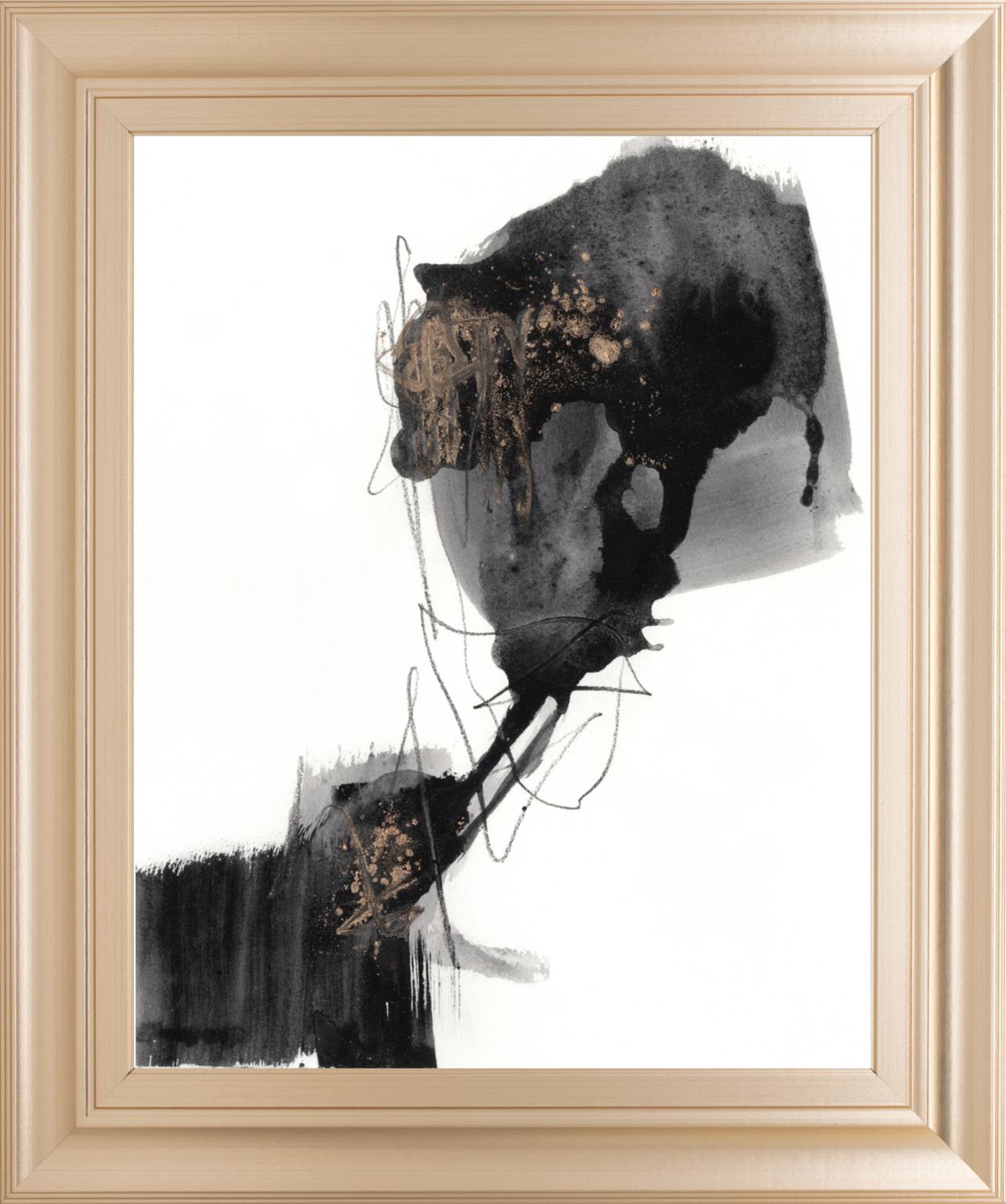 Ebony Step I By Jennifer Goldberger 22X26 Framed Print
