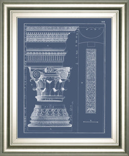 Column & Cornice Blueprint I By Vision Studio 22X26 Framed Print