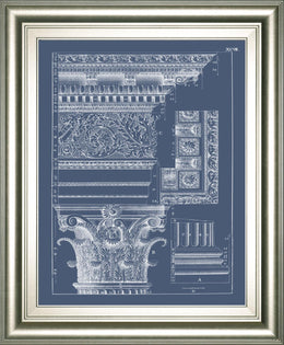 Column & Cornice Blueprint Ii By Vision Studio 22X26 Framed Print