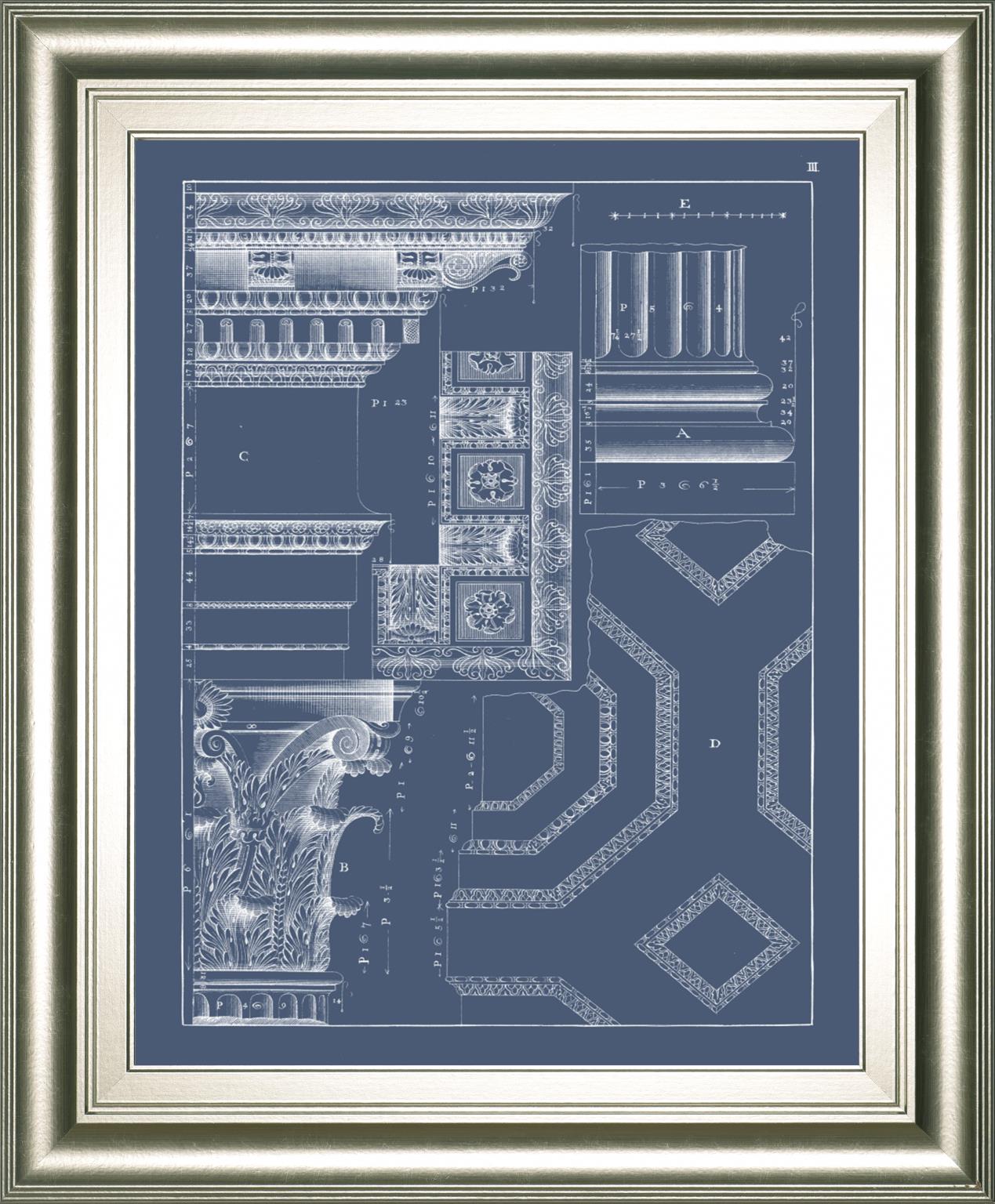 Column & Cornice Blueprint Iv By Vision Studio 22X26 Framed Print