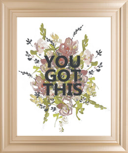 Empower Flowers I By Jennifer Goldberger 22X26 Framed Print