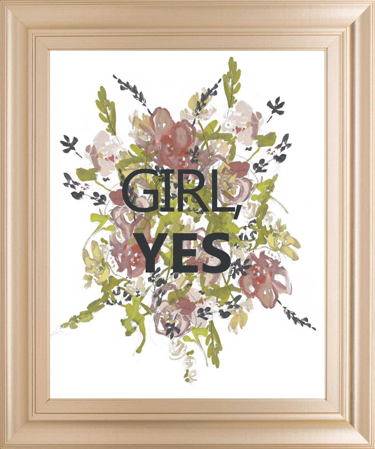 Empower Flowers Ii By Jennifer Goldberger 22X26 Framed Print