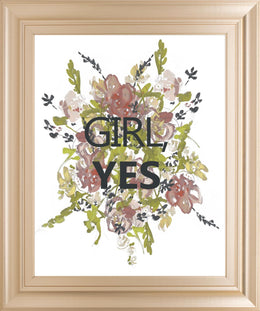 Empower Flowers Ii By Jennifer Goldberger 22X26 Framed Print