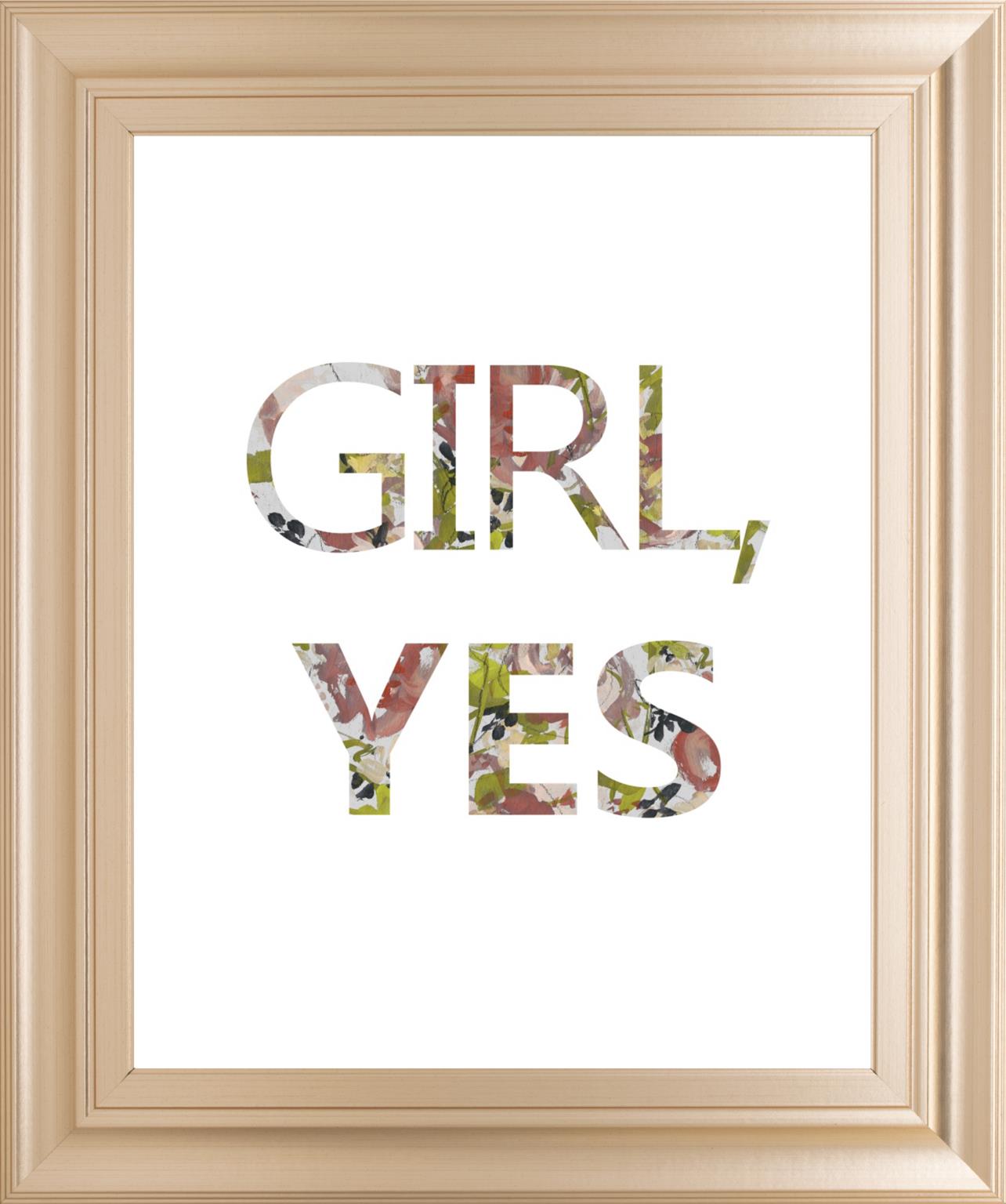 Empower Flowers Iv By Jennifer Goldberger 22X26 Framed Print