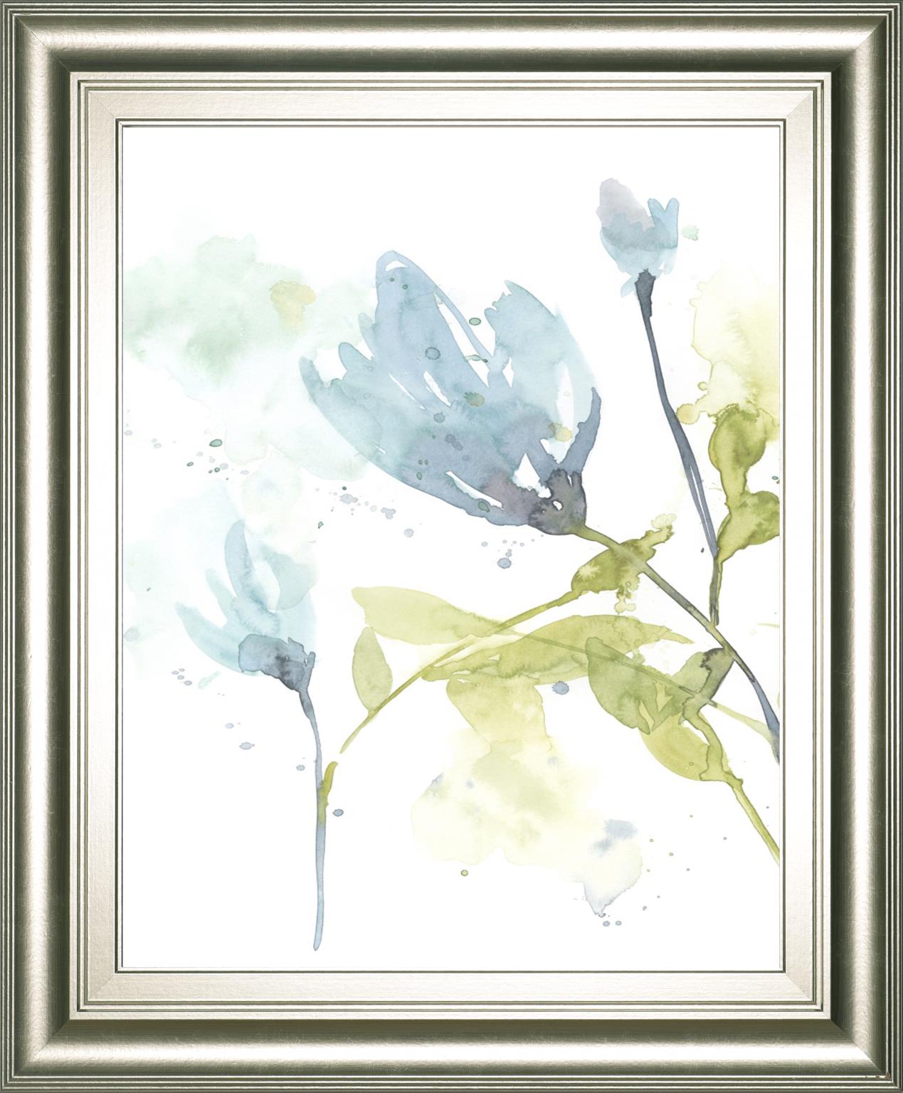 Cerulean Splash I By Jennifer Goldberger 22X26 Framed Print