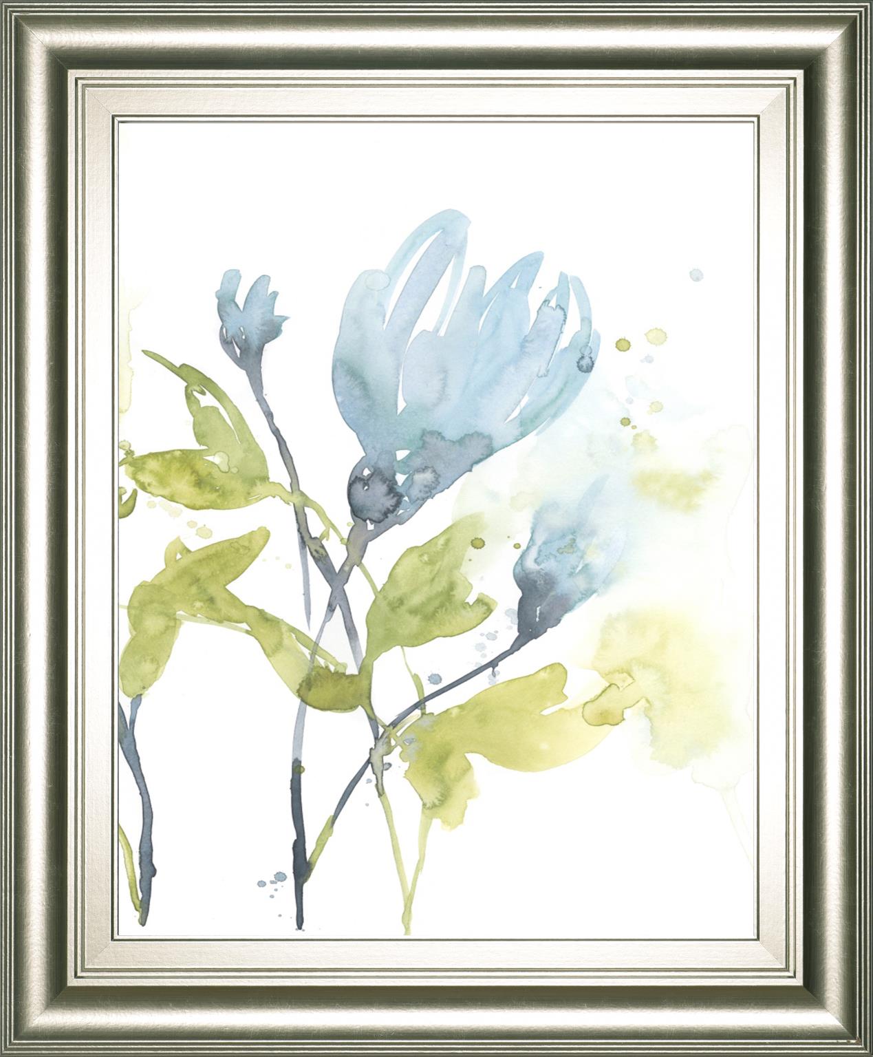 Cerulean Splash Ii By Jennifer Goldberger 22X26 Framed Print