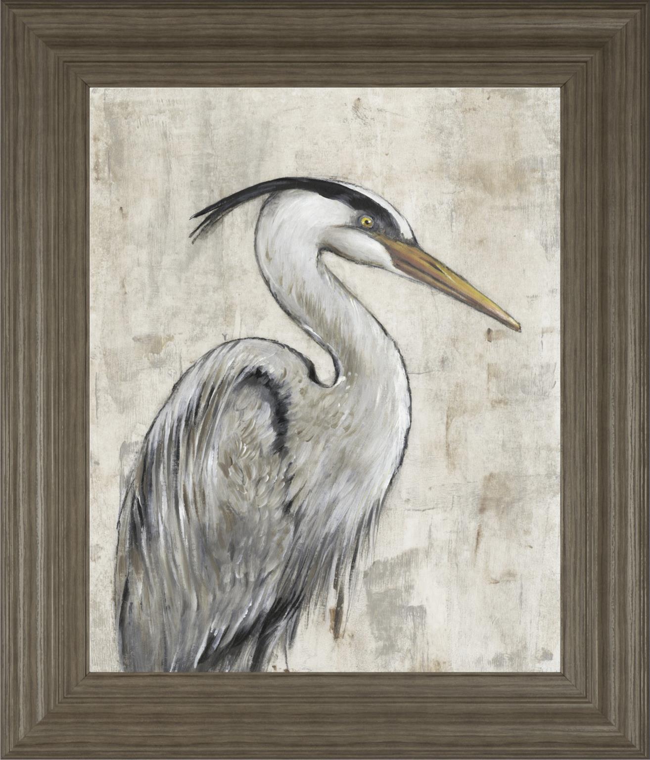 Grey Heron I By Tim Otoole 22X26 Framed Print