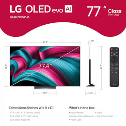 LG - 77" Class C5 Series OLED evo AI 4K UHD Smart webOS TV (2025)