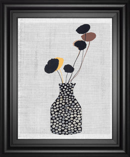 Decorated Vase With Plant Ii By Melissa Wang 22X26 Framed Print