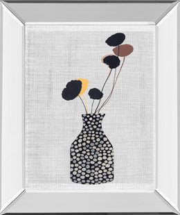 Decorated Vase With Plant Ii By Melissa Wang 22X26 Mirror Frame Print