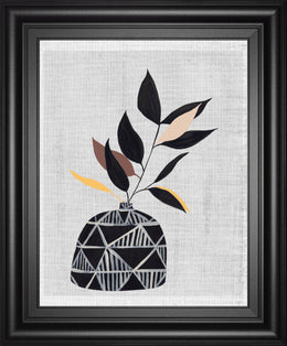 Decorated Vase With Plant Iv By Melissa Wang 22X26 Framed Print