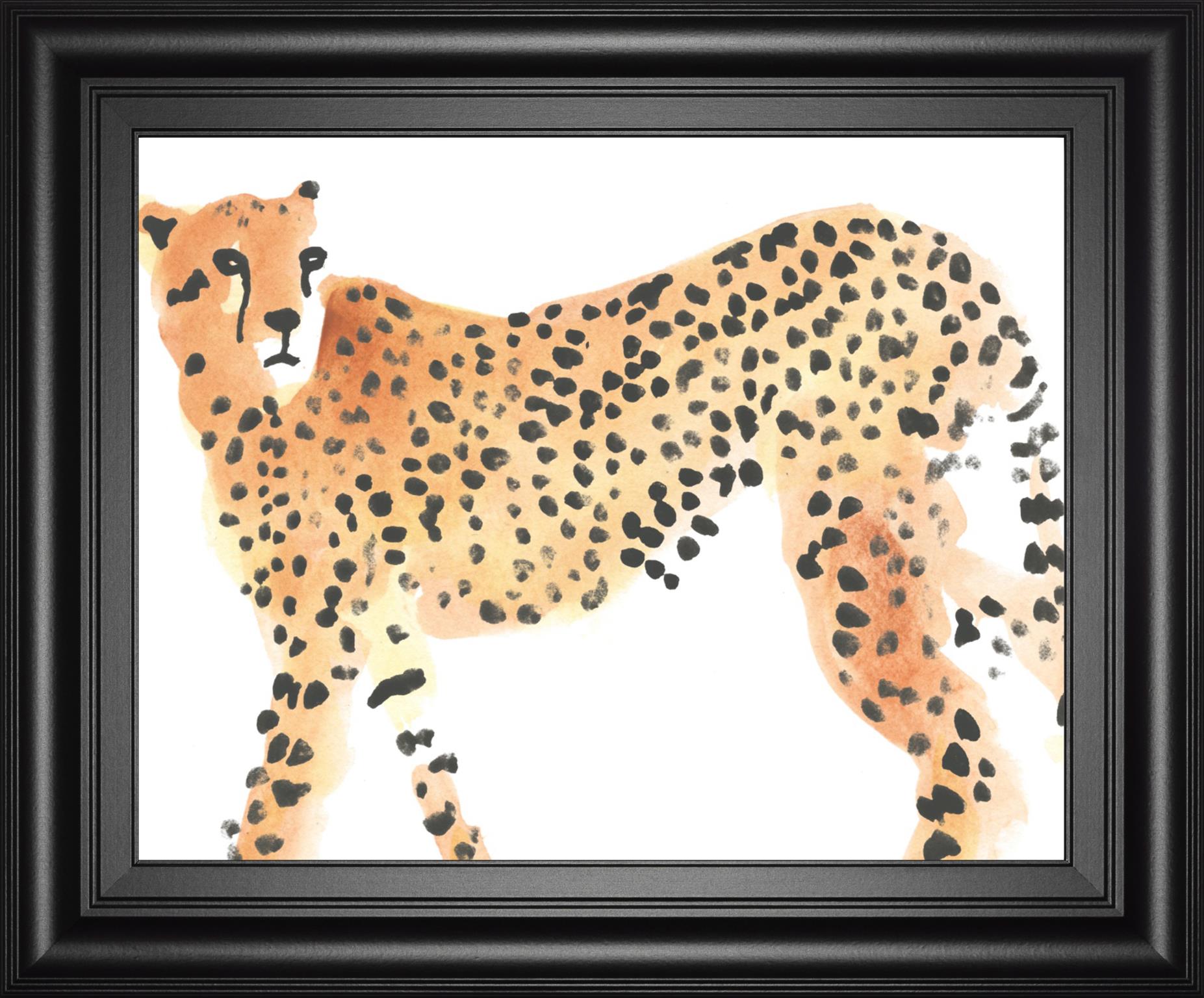 Majestic Cheetah Ii By June Erica Vess 22X26 Framed Print