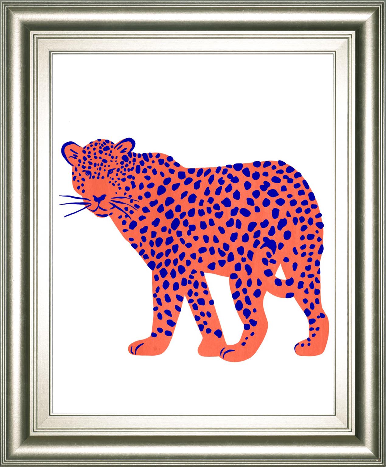Bright Leopard I By Emma Scarvey 22X26 Framed Print
