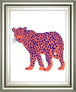 Bright Leopard I By Emma Scarvey 22X26 Framed Print