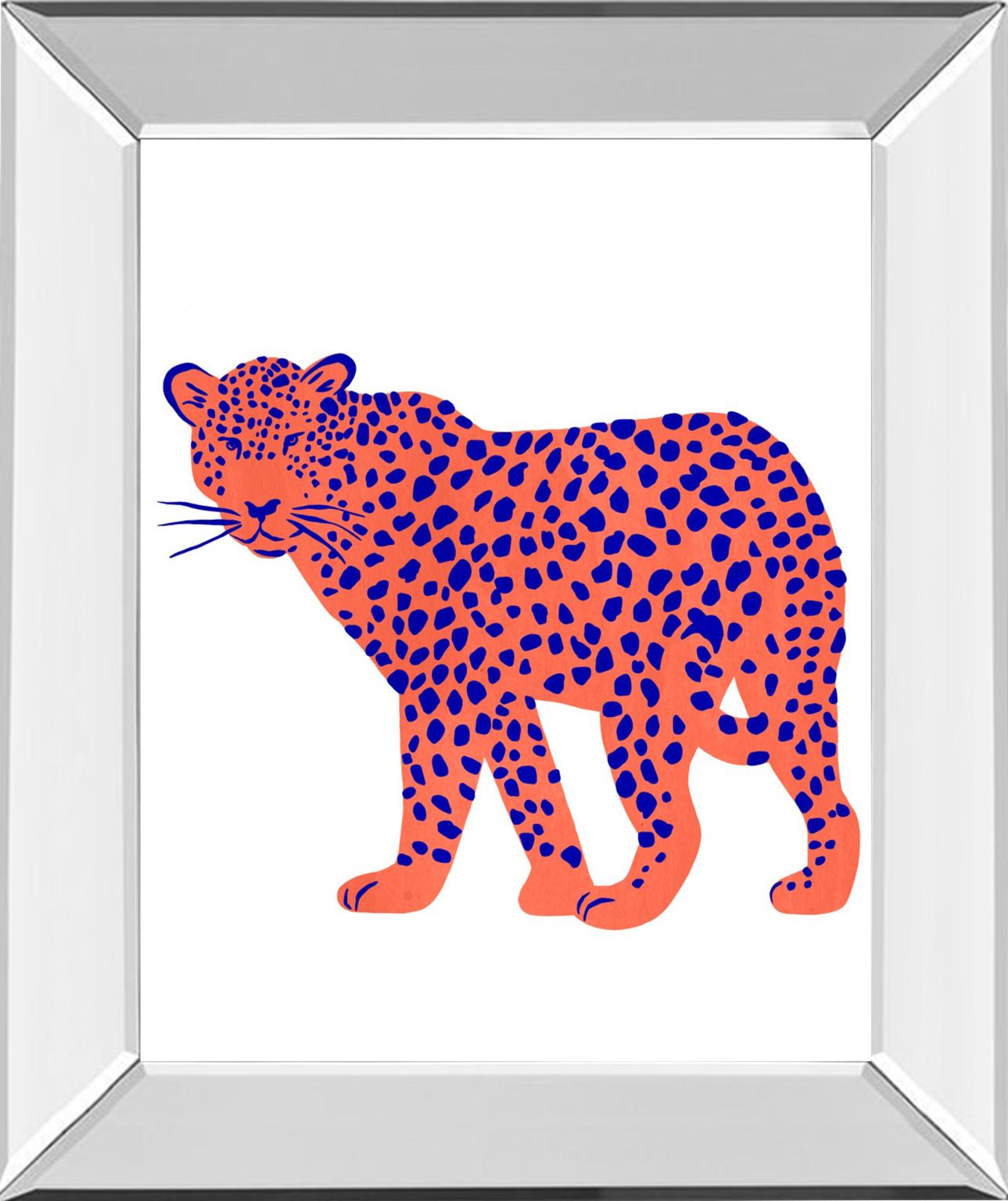 Bright Leopard I By Emma Scarvey 22X26 Mirror Frame Print