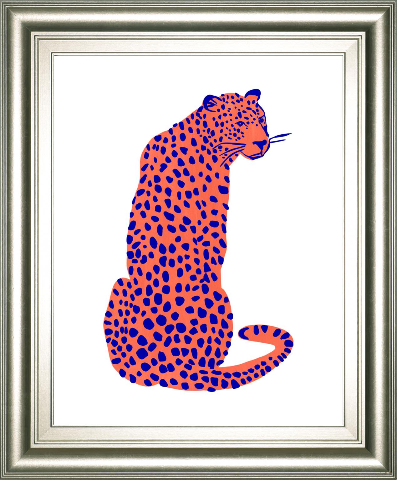 Bright Leopard Ii By Emma Scarvey 22X26 Framed Print