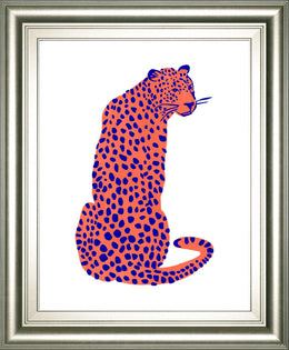 Bright Leopard Ii By Emma Scarvey 22X26 Framed Print