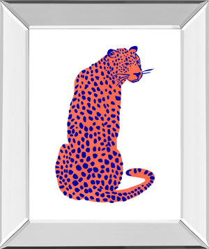 Bright Leopard Ii By Emma Scarvey 22X26 Mirror Frame Print