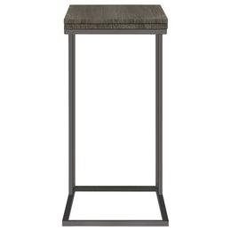Pedro Expandable C-Shaped Sofa Side Table Chestnut