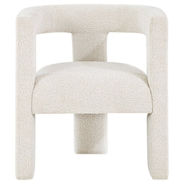 Petra Boucle Upholstered Accent Side Chair Chocolate Brown