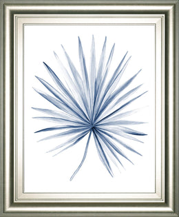 Indigo Tropical Leaves Ii By Megan Meagher 22X26 Framed Print