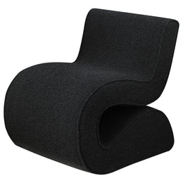 Ronea Boucle Upholstered Armless Curved Chair Cream