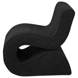 Ronea Boucle Upholstered Armless Curved Chair Cream