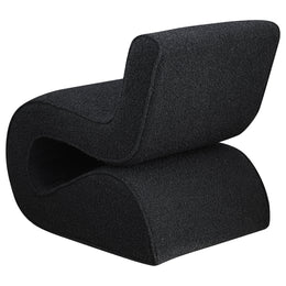 Ronea Boucle Upholstered Armless Curved Chair Cream