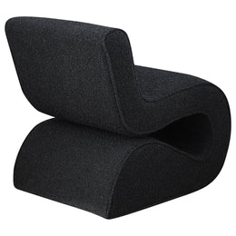Ronea Boucle Upholstered Armless Curved Chair Cream
