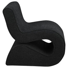 Ronea Boucle Upholstered Armless Curved Chair Cream