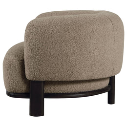 Lawler Upholstered Barrel Back Accent Chair Ivory