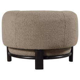 Lawler Upholstered Barrel Back Accent Chair Ivory