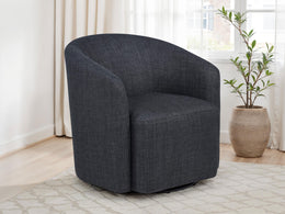 Mossbrook Fabric Upholstered Swivel Accent Chair