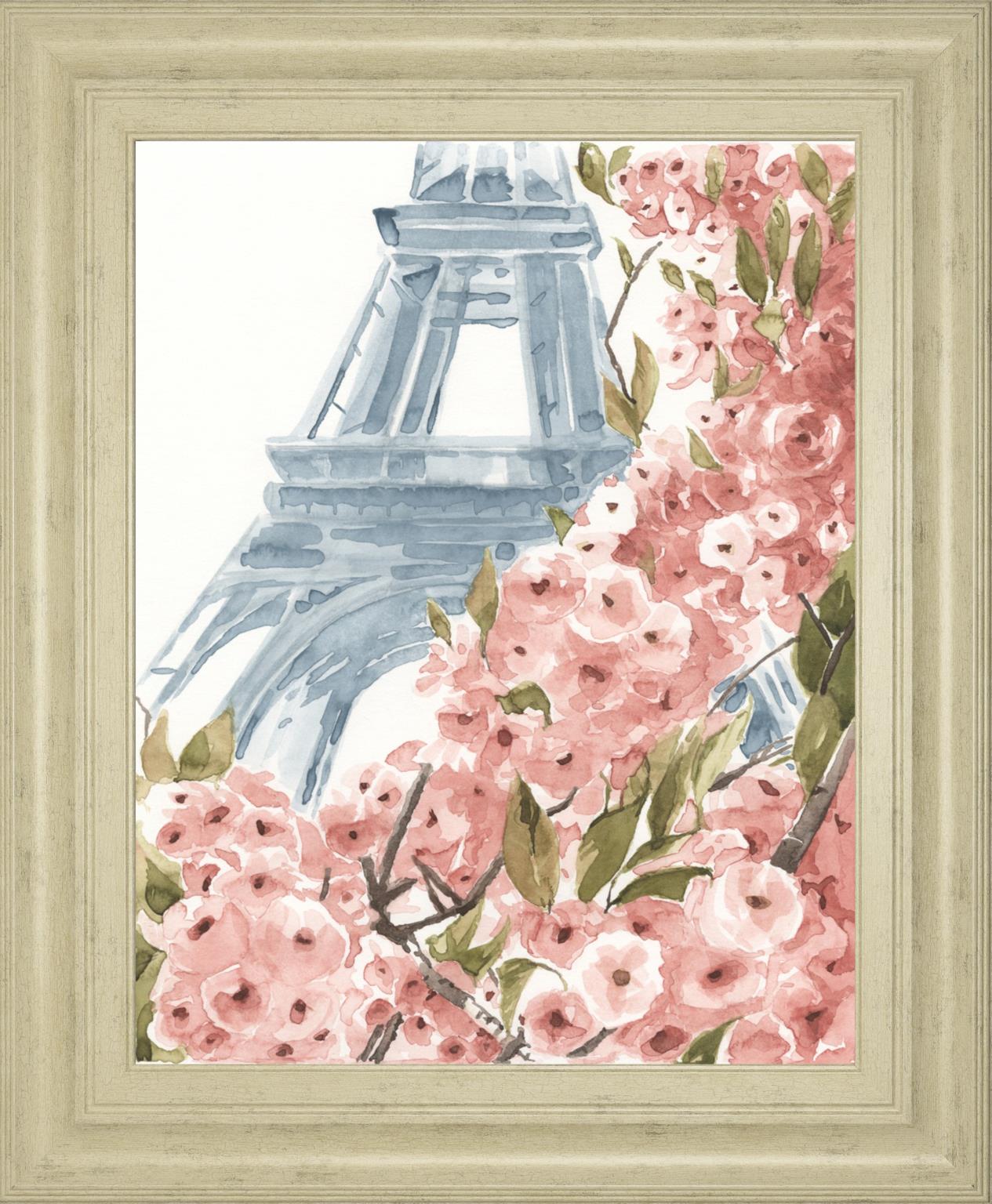 Paris Cherry Blossoms Ii By Annie Warren 22X26 Framed Print