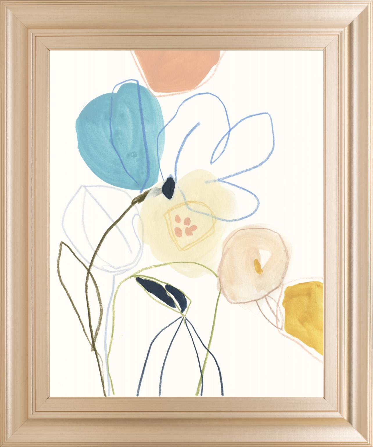 Contour Garden Iii By June Erica Vess 22X26 Framed Print