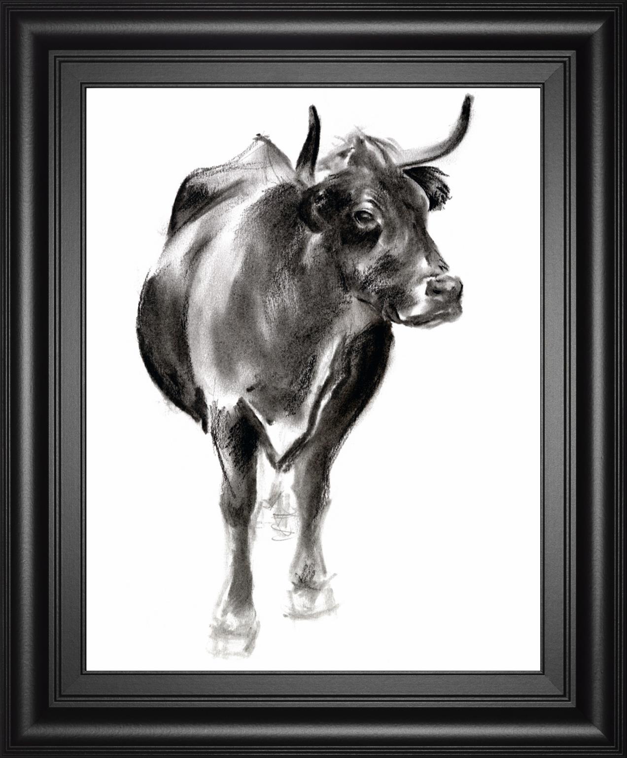 Charcoal Cattle I By Jennifer Paxton Parker 22X26 Framed Print