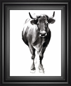 Charcoal Cattle Ii By Jennifer Paxton Parker 22X26 Framed Print
