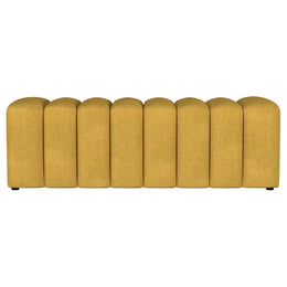 Summer Fabric Upholstered Tufted Accent Bench Charcoal