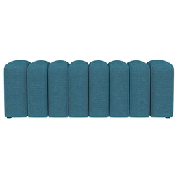 Summer Fabric Upholstered Tufted Accent Bench Charcoal