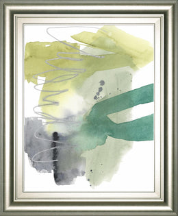 Graffiti Green I By Jennifer Goldberger 22X26 Framed Print