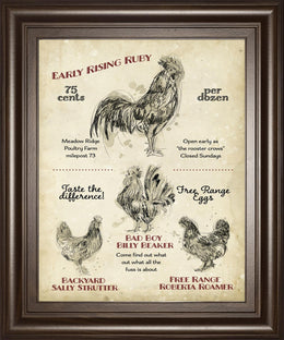 Hen House I By Studio W 22X26 Framed Print